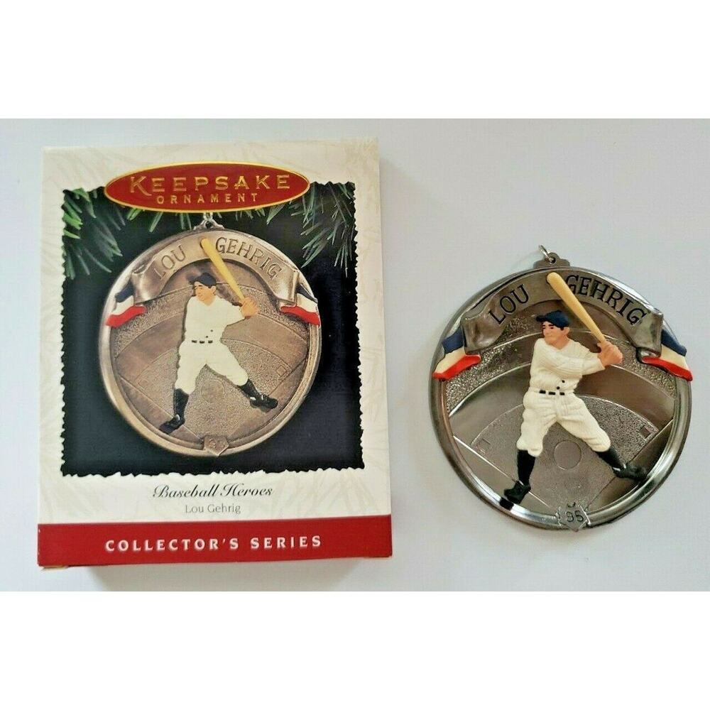 1995 NYYankees Lou Gehrig Baseball Heroes Hallmark Keepsake Ornament U109/5029